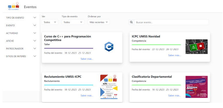 Sistema Web para Gestión de Competencias ICPC - UMSS